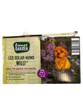 Living Garden LED Solar Hund/ Erdmännchen IP44 Dekofigur Balkon Garten
