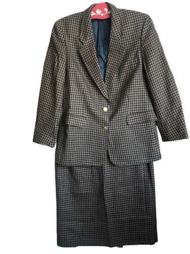Vintage damen wollkostüm - damen, gr
