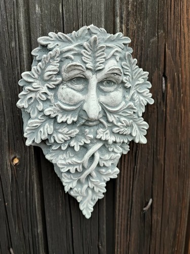 Steinfigur greenman wand - steinfigur,,