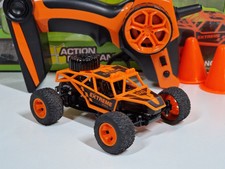FB Rc Buggy 1:40 2WD 25KM/H Orange 2.4Ghz Rc Auto Truggy inkl. Pylonen Set