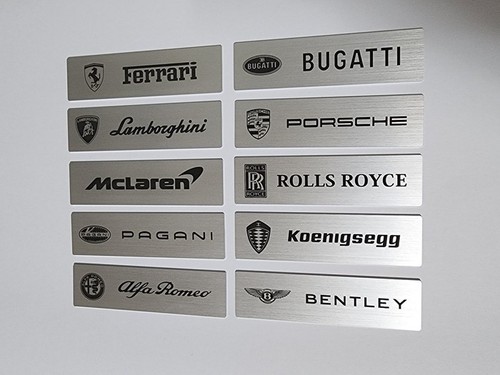 World car logo graviert - logo,
