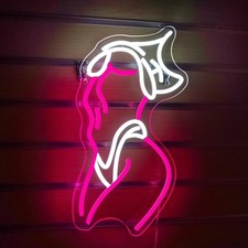 Sexy Lady Neon Schild LED Rosa