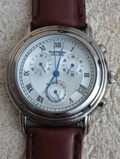 Krug Baumen - German Principle Classic Chronograph mit blauen Zeigern 