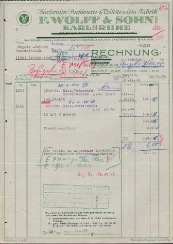 Karlsruhe rechnung - (baden),,