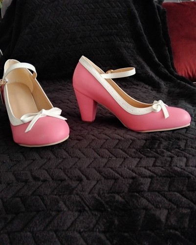 Pumps dunkelrosa weiß - dunkelrosa-,