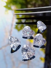 Herz Form Lose Cvd Diamant D Farbe 4 X 4 MM If Klarheit 5 Stück Lot Zertifiziert
