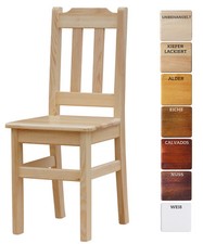 Stuhl MASSIV KIEFER HOLZ -NEU restaurantstuhl hotelstuhl verschiedene Farben