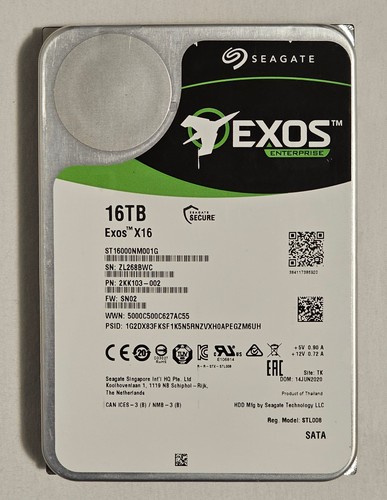 Seagate exos x16 st16000nm001g - seagate,