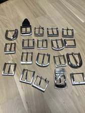 Gürtelschnallen Konvolut Messing, Edelstahl, Kurzwaren