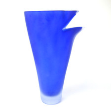 Rosenthal Glas Vase Satiniert