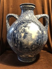 Vase mit Handhaben, Steingut /