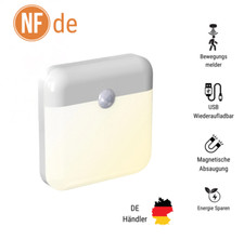 LED Sensor Nachtlicht mit Bewegungsmelder Wandleuchte Lampe Innen Treppenlicht