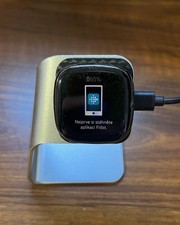 Fitbit Sense 40,48mm Aluminiumgehäuse-Graphit mit Sportarmband in Carbon (GPS)