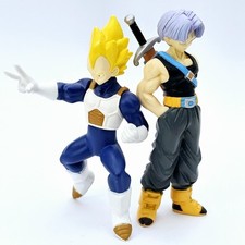 Anime Manga 3" DRAGON BALL Z Gashapon Figuren SUPER SAIYAJIN VEGETA & TRUNKS