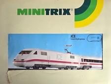Minitrix N 11076 ICE Triebzug-Set BR 401 DB mit Schienen/Trafo gebraucht m.OVP 