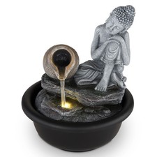 BMF-VERSAND TISCHBRUNNEN BUDDHA LED ZIMMERBRUNNEN MIT BELECHTUNG DEKO 142777884