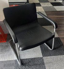 Wilkhahn Lounge Sessel Schwarz Leder