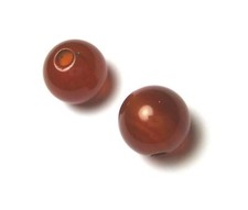 Kugel Carneol (erhitzt) gebohrt 10 mm VE 10 Stück