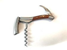 Laguiole en Aubrac Korkenzieher Kellnermesser aus Edelstahl matt „Marqueterie“