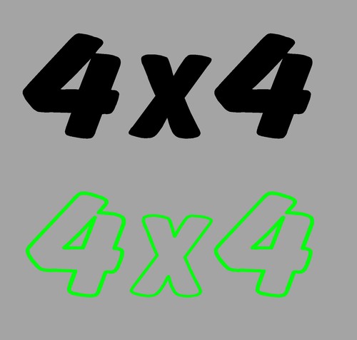 Aufkleber 4x4 logo allrad - aufkleber,