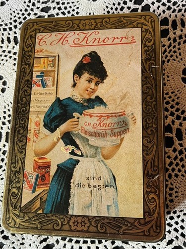 Blechdose knorr vintage - blechdose,