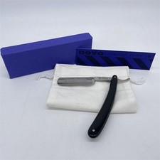 DOVO Rasiermesser "Bes. Quality" | Schwarz Acryl | 6/8 Zoll | Rundkopf | Carbons