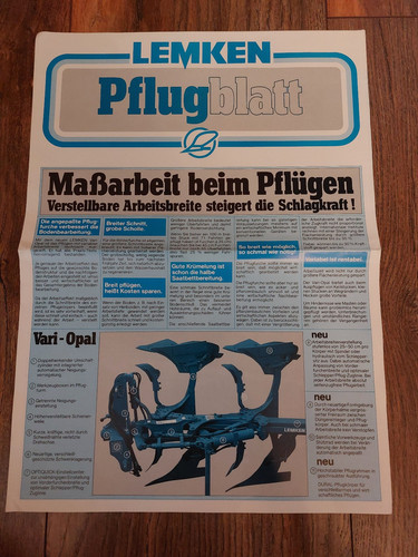 Original prospekt lemken - prospekt,