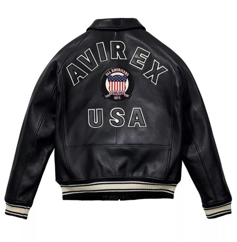Herren avirex schwarz echt - herren,