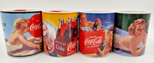 4 Coca-Cola Tassen Retro Design Werbemotive 50er Style Sammler ?Sehr gut?