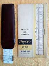 Taschen-Rechenschieber Aristo Studio mit Lederetui    (4838)