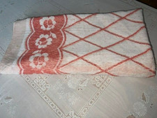 DDR Kinder Badetuch orange weiß 100x100cm unbenutzt Lagerspuren 