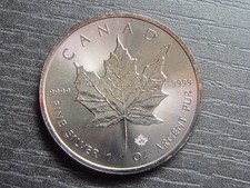 1 oz Silber (999) Maple Leaf 2018, Kanada Silbermünze Münze