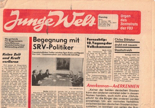 Ddr zeitung junge welt - zeitung,