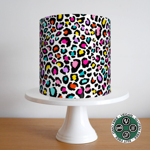 Leopard tortenband party deko - tortenband,