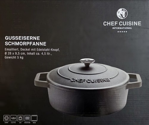 Chef cuisine gusseiserne - cuisine,
