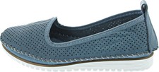 andrea conti Damen Slipper blau
