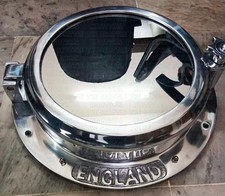 16 Zoll vernickelt Kanal schwer Boot Bullauge Fenster Schiff Runde Spiegel Wand