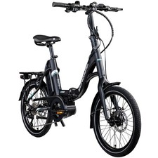 Zündapp X100 E Bike 20" Klapprad Elektrofahrrad Bosch Motor schwarz/türkis 45cm