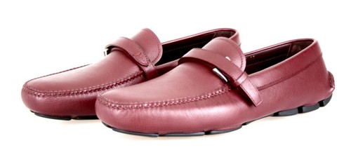 Prada leder driving loafer - prada,