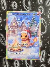 Xmas Charmander / Glumanda | Custom Fan Pokemon Giftcard | Stars Full Art