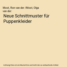 Neue Schnittmuster für