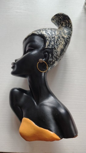 Afrikanische frauenbüste 60er - afrikanische,
