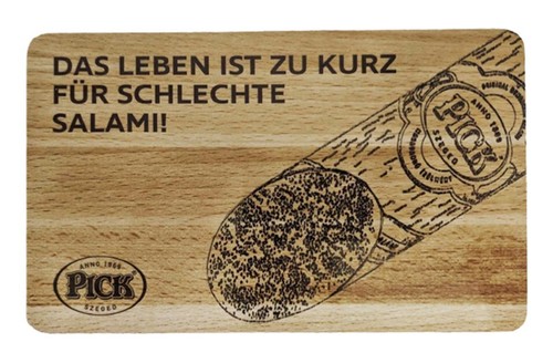Pick salami schneidebrett - pick,