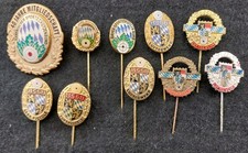 Anstecknadeln Sammlung Konvolut Bayern Schützenverein Schützenabzeichen