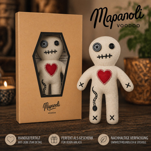 Mapanoli voodoo puppe weiß - mapanoli,