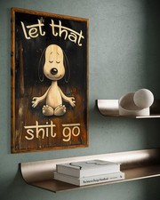 Snoopy Leinwand Bild Farbig