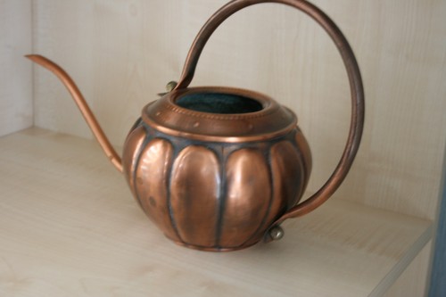 Vintage kupfer gießkanne - kupfer,