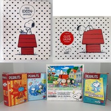 Peanuts monbijou Notizblock, monbijou Haftnotizen, 4 Snoopy Puzzles, Auswahl