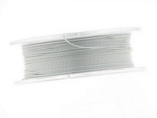 0,4mm Schmuckdraht, Edelstahl, Spitzenqualität, nylonummantelt, 10m,pearl silver