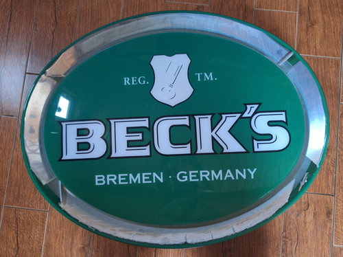 Leuchtreklameschild von becks - von,